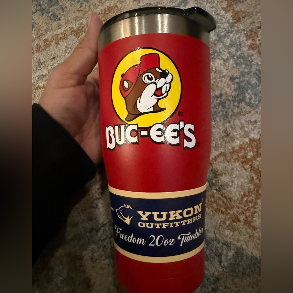 Buc-ee's‎ Red Stainless Steel Tumbler 20oz Bucky Beaver Vacuum Insulated